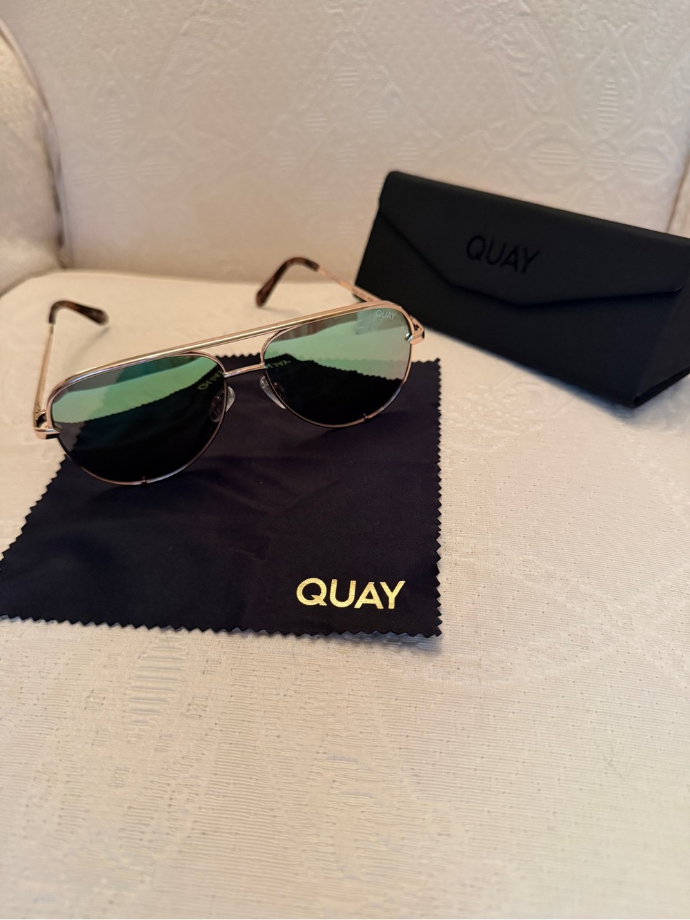 Quay Australia Polarized High Key Mini Sunglasses